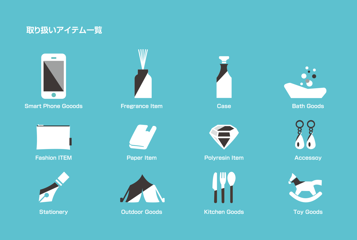 取り扱いアイテム一覧